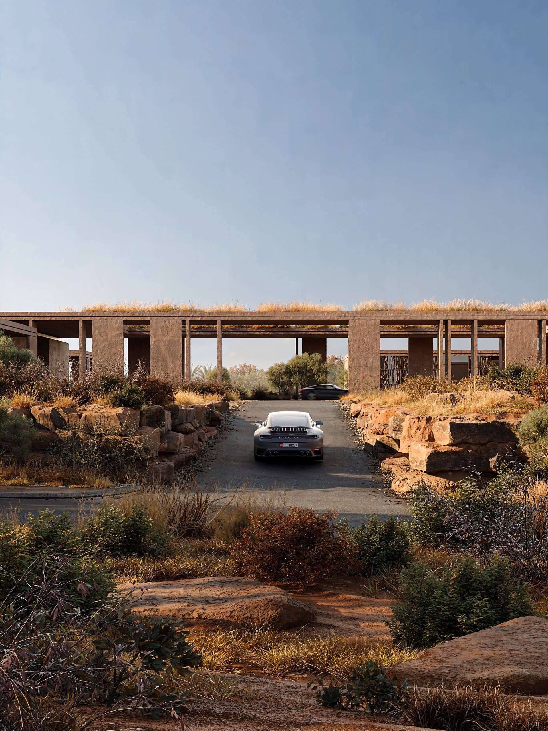 Project Serava Villa is a private residence located in one of the most secluded and exclusive areas of Abu Dhabi. The design draws inspiration from the surrounding desert landscape and nearby sea, interpreting their fluidity, textures, and tones through sculptural forms and a muted material palette.