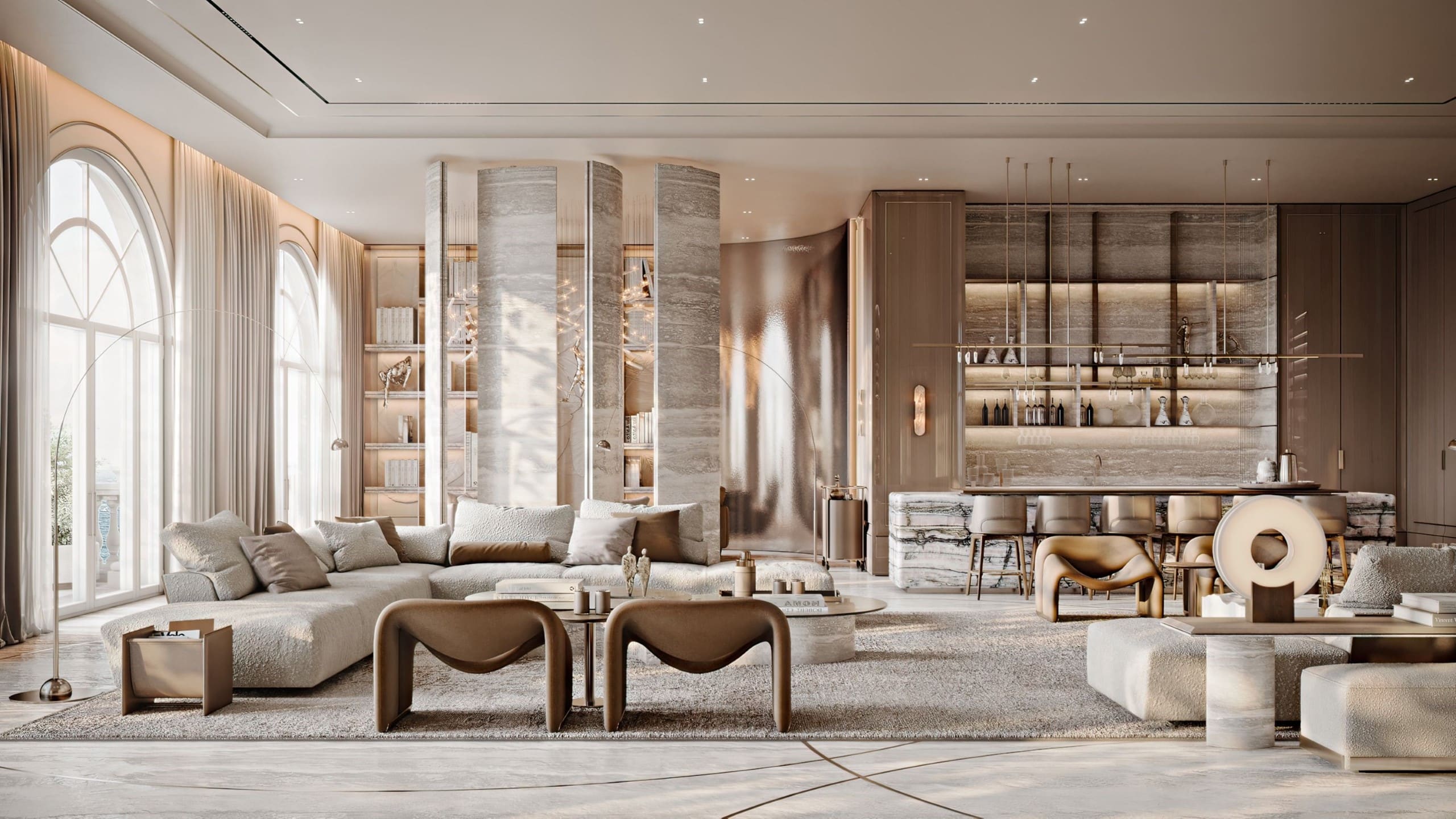 Project interior design Raffles the Palm Dubai’s Super Penthouse
